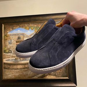 Suede Magnanni laceless sneakers